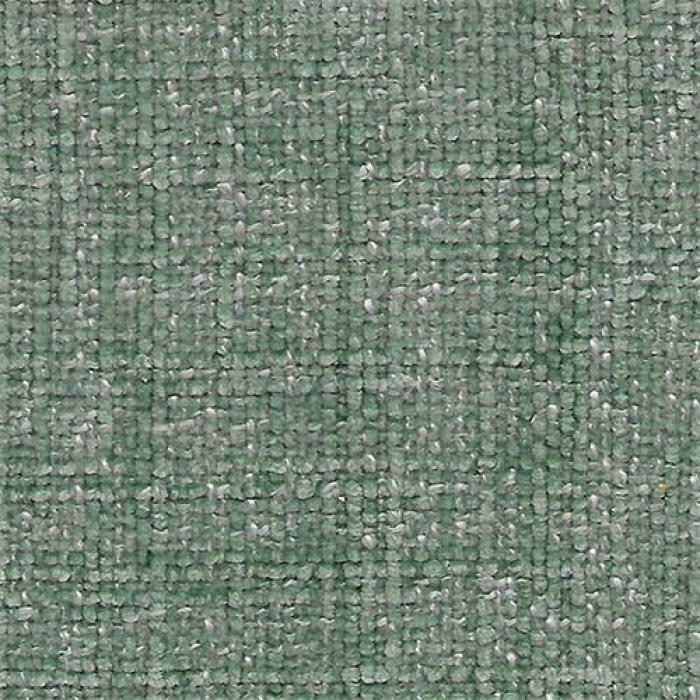 Close-up of a soft peppermint green woven plain fabric with pale flecks