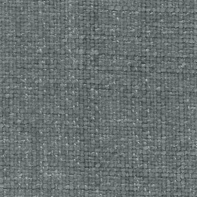 Close-up of a cool pewter grey woven plain fabric with fine textured flecks