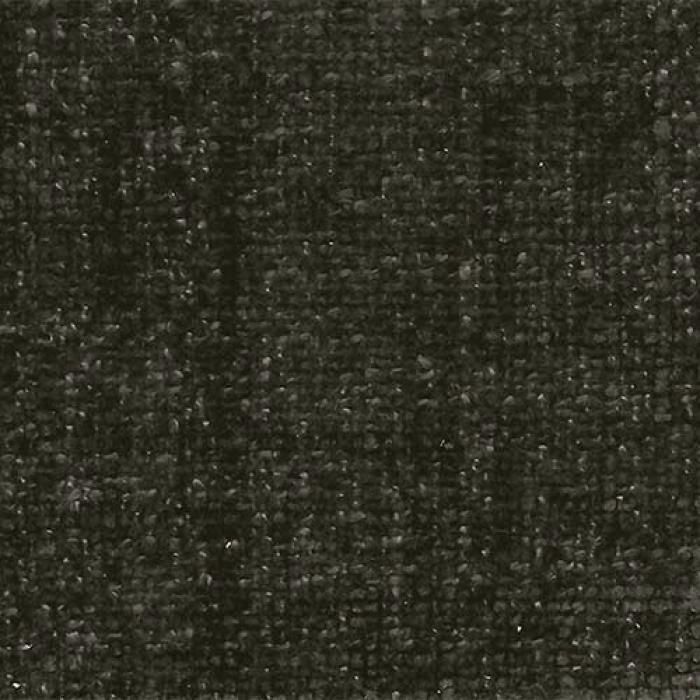 Close-up of dark olive green textured plain fabric with subtle flecked weave