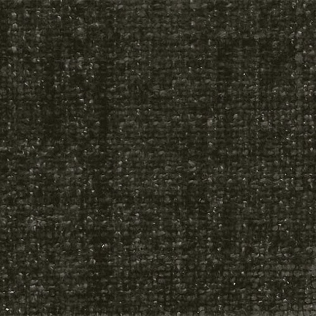 Close-up of dark olive green textured plain fabric with subtle flecked weave