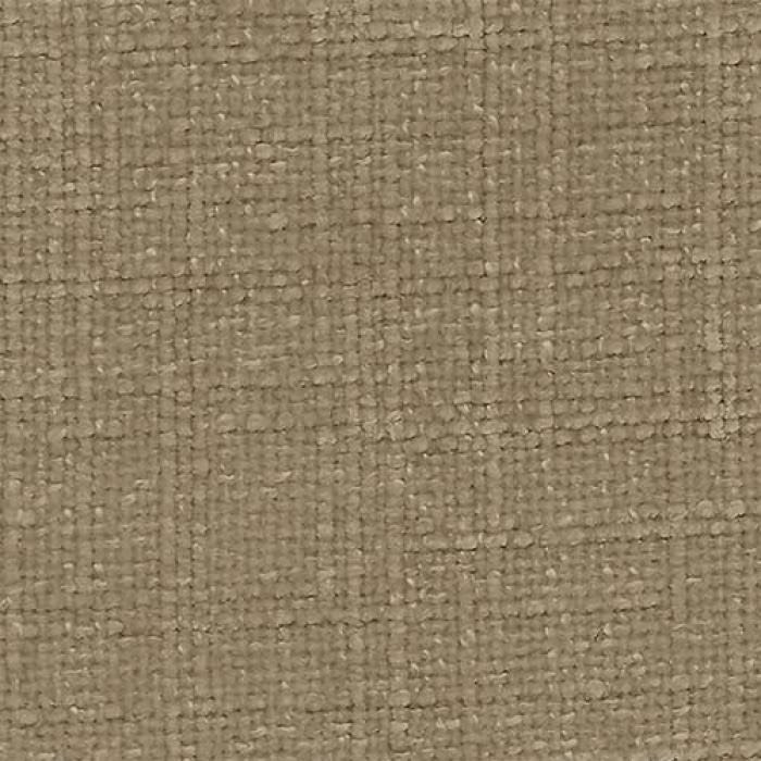 Close-up of warm sandy beige plain woven fabric with a nubby texture
