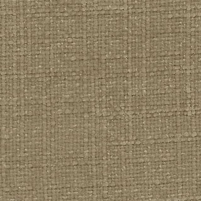 Close-up of warm sandy beige plain woven fabric with a nubby texture