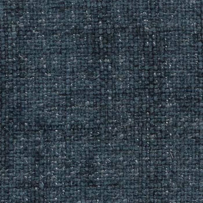Close-up of deep blue-teal woven plain fabric with a textured, speckled surface