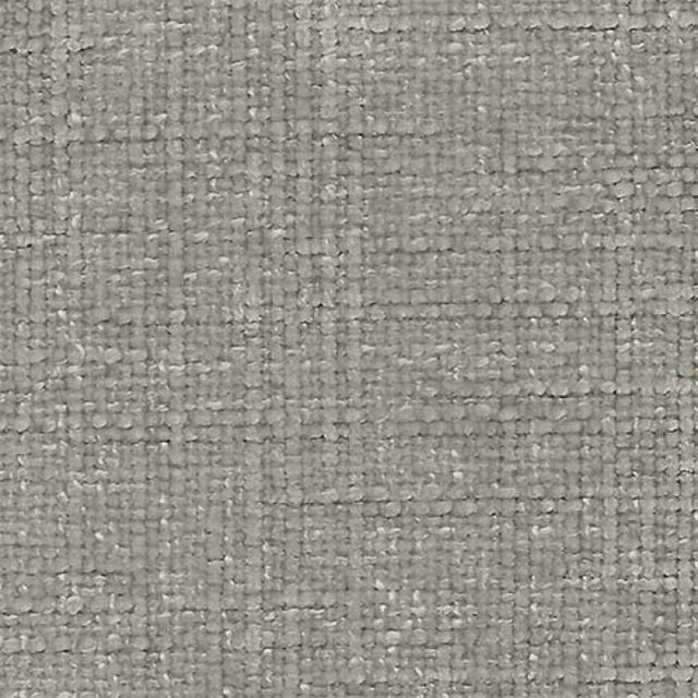Close-up of a soft stone-grey woven plain fabric with a textured, linen-like surface