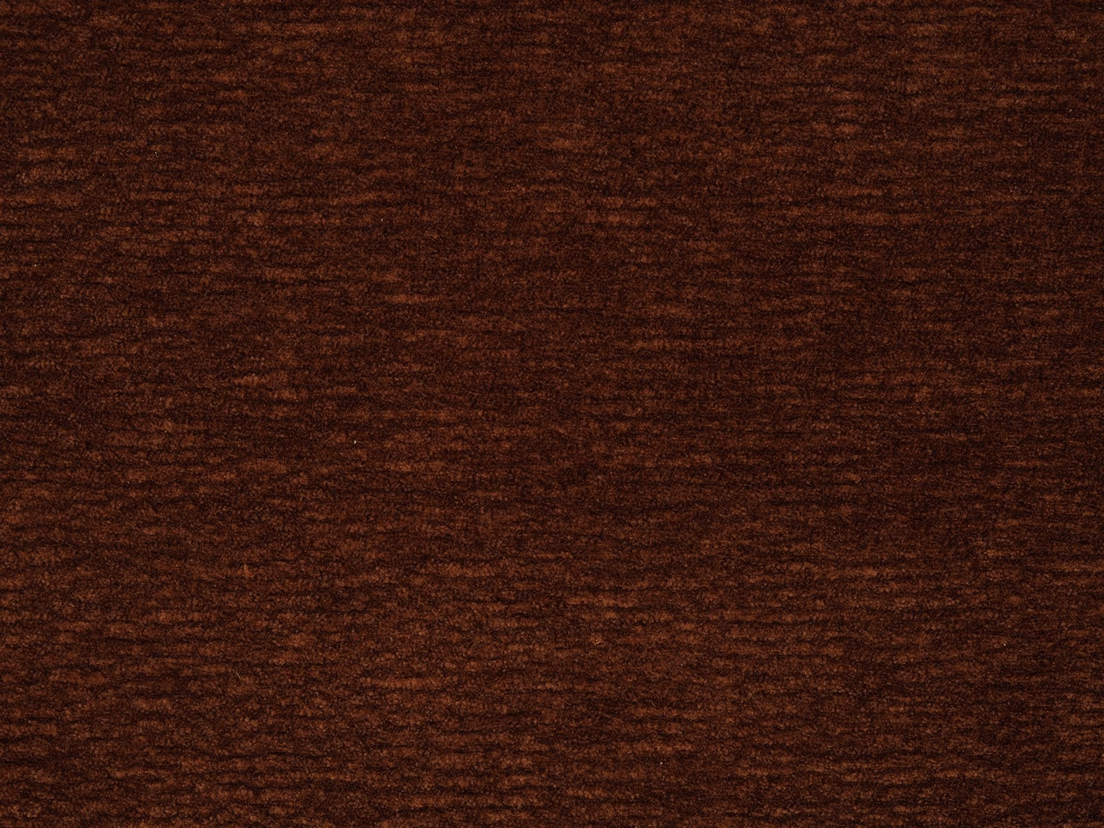 Deep auburn-brown plain woven fabric with subtle tonal striations
