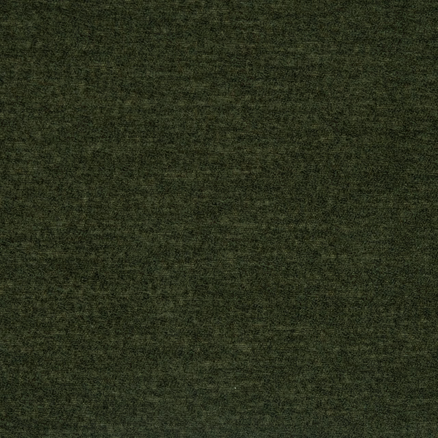 Deep bottle green plain fabric swatch with a softly mottled matte texture