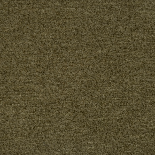 Muted olive-cedar green plain fabric with a softly mottled woven surface