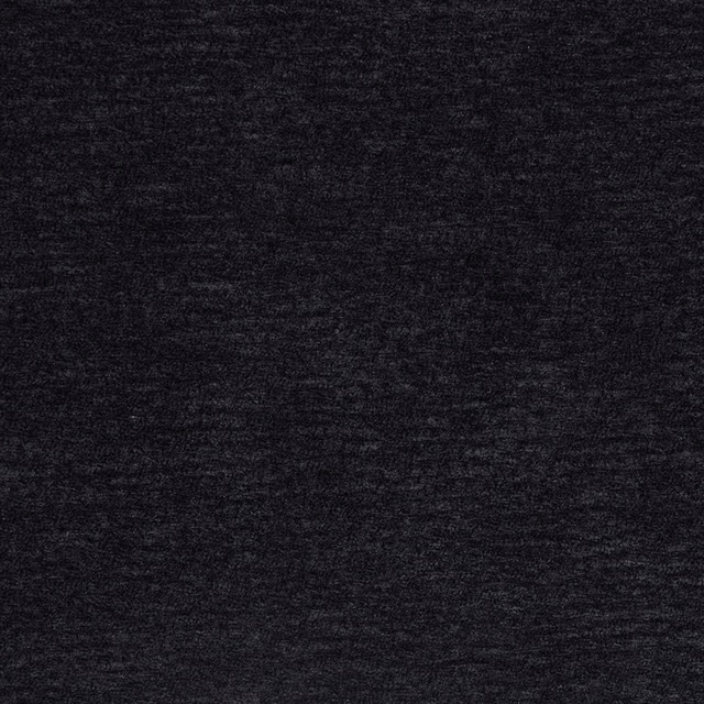 Dark indigo plain woven fabric swatch with a subtly mottled texture