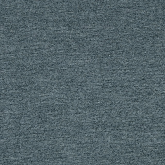 Muted lagoon blue plain woven fabric with a soft heathered texture