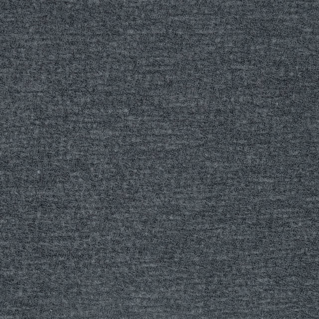 Close-up of a deep charcoal grey plain woven fabric with a subtle mottled texture