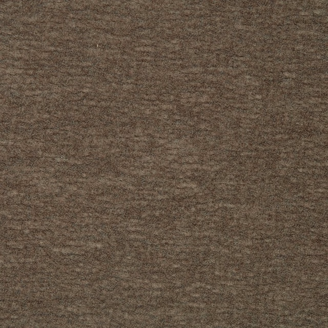 Close-up of a warm mocha brown plain fabric with subtle mottled texture