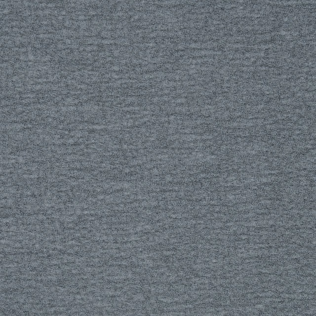 Close-up of cool slate-grey plain woven fabric with a fine mottled texture