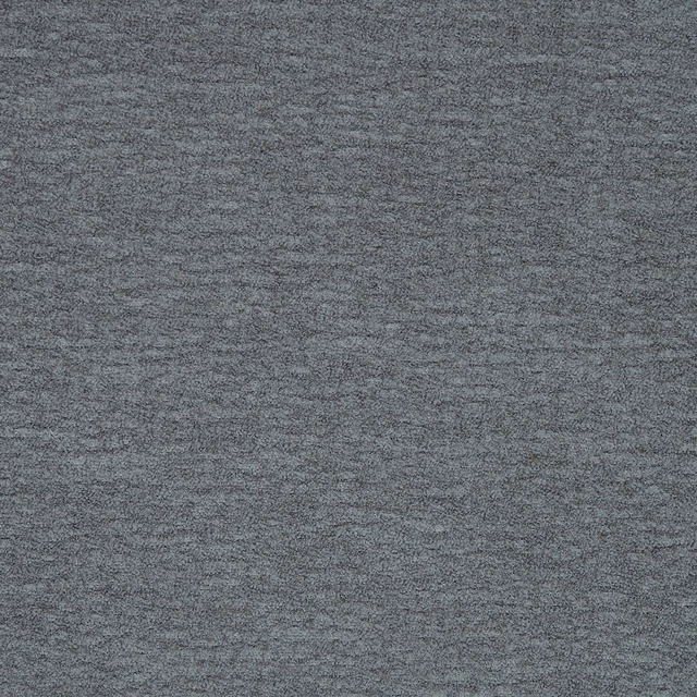 Cool steel grey plain fabric swatch with a fine mottled weave