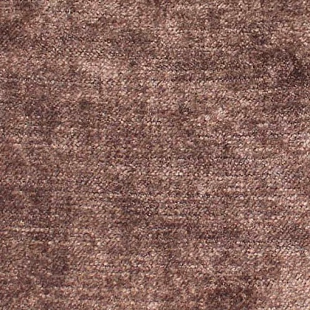 Close-up of a warm mottled chocolate-brown plain woven fabric
