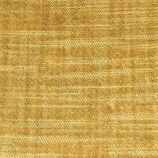 Close-up of warm lime-gold plain weave fabric with fine striations