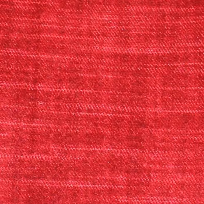 Bright pillarbox red plain woven fabric with subtle horizontal texture
