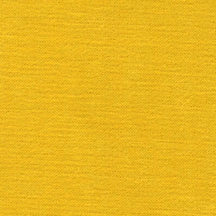 Bright buttercup yellow plain woven upholstery swatch with fine textured grain
