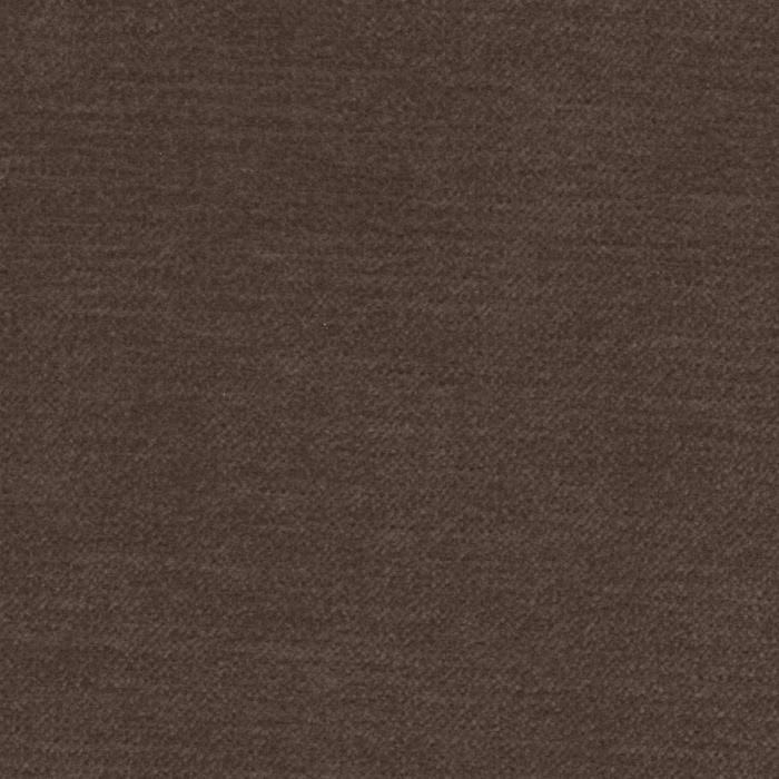 Close-up of deep chocolate brown plain woven fabric with fine textured surface