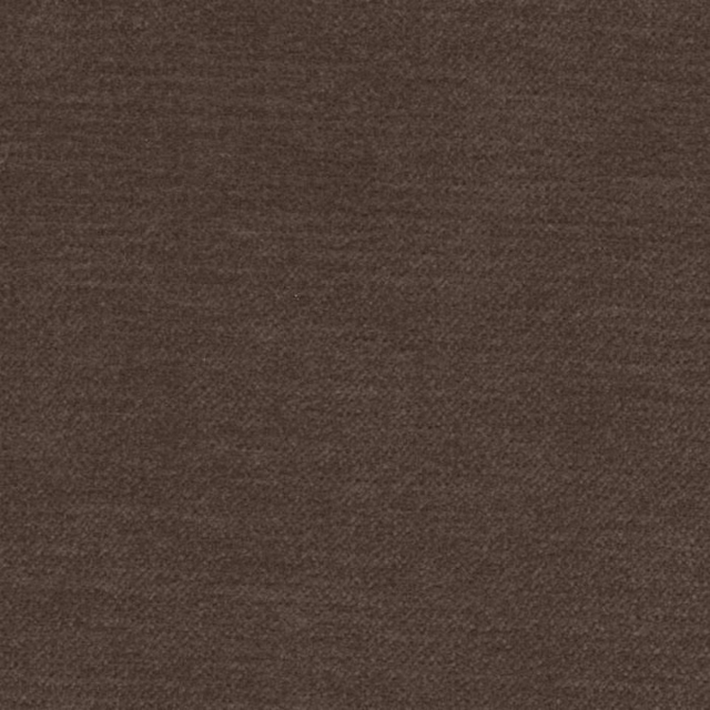 Close-up of deep chocolate brown plain woven fabric with fine textured surface