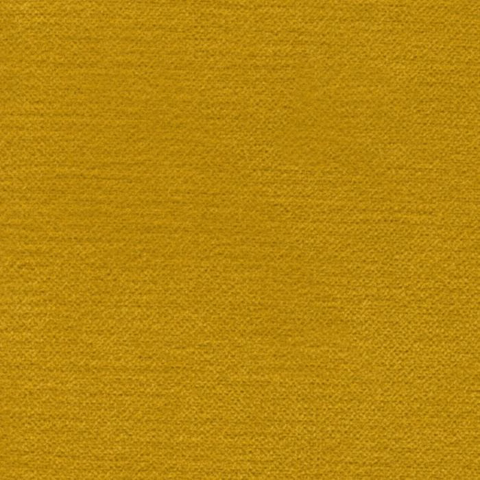 Close-up of a warm honey-yellow plain woven fabric with fine texture