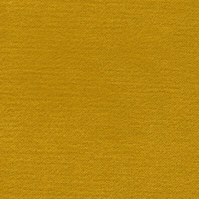 Close-up of a warm honey-yellow plain woven fabric with fine texture