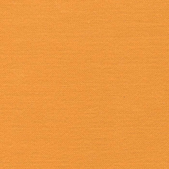 Plain mango orange woven fabric swatch with a fine textured finish