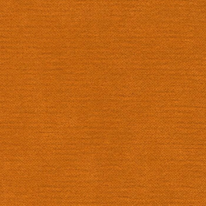 Close-up of a plain pumpkin-orange woven fabric with a softly textured surface