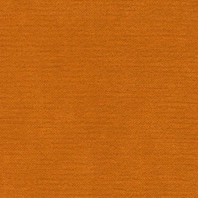 Close-up of a plain pumpkin-orange woven fabric with a softly textured surface