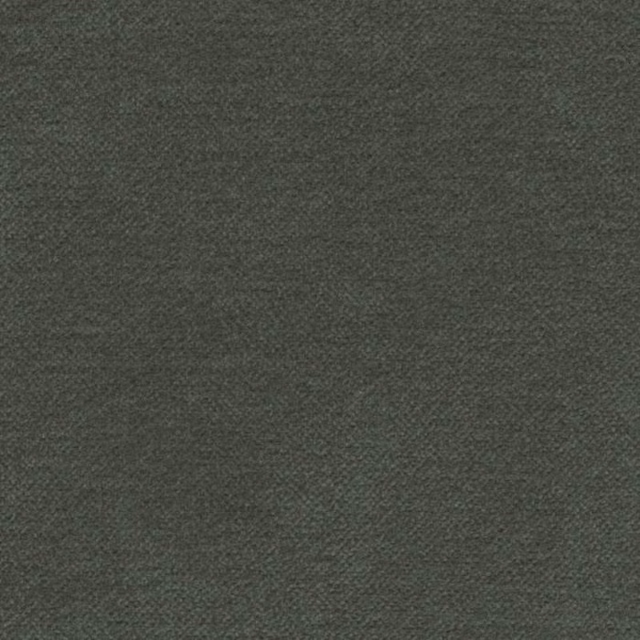 Close-up of a muted slate green plain woven fabric with fine texture