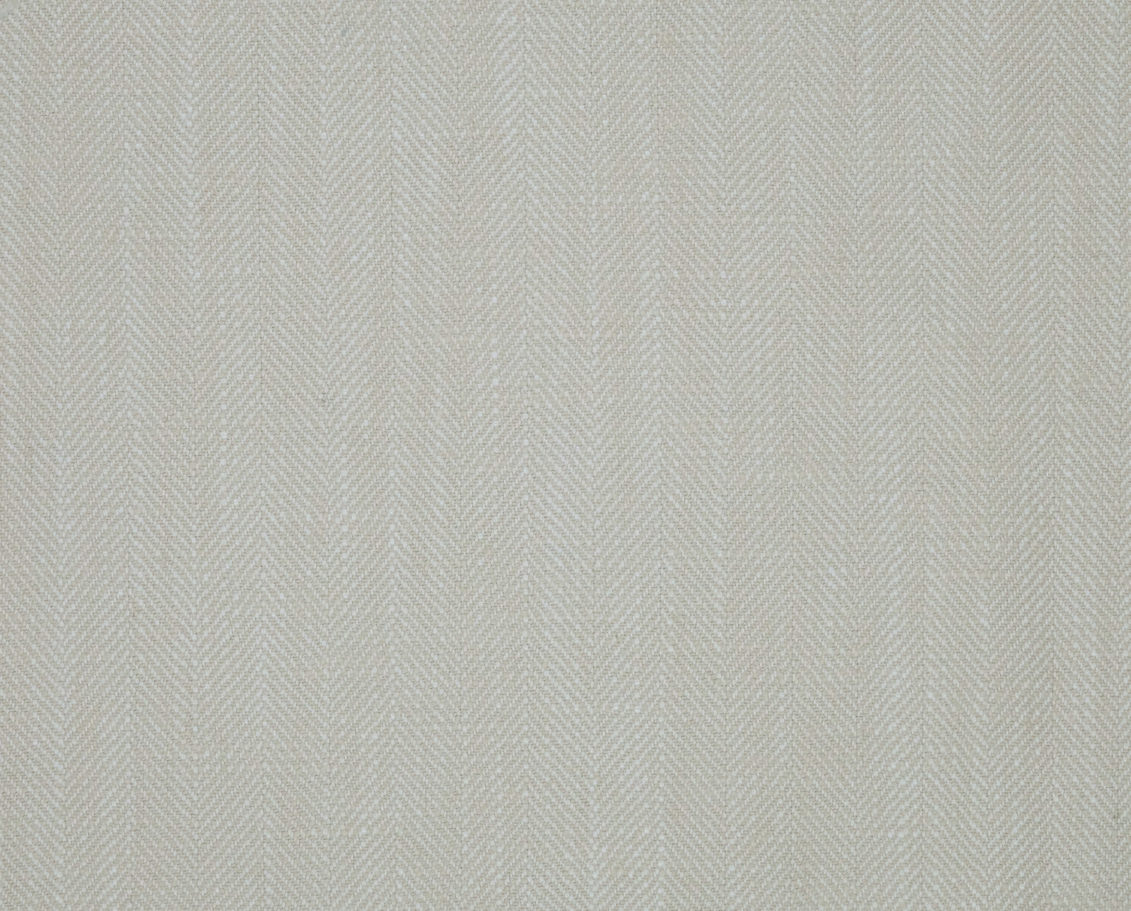 Pale clotted cream herringbone woven fabric with a soft matte texture