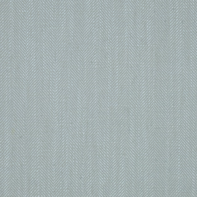 Pale mist blue herringbone weave fabric with a soft textured finish