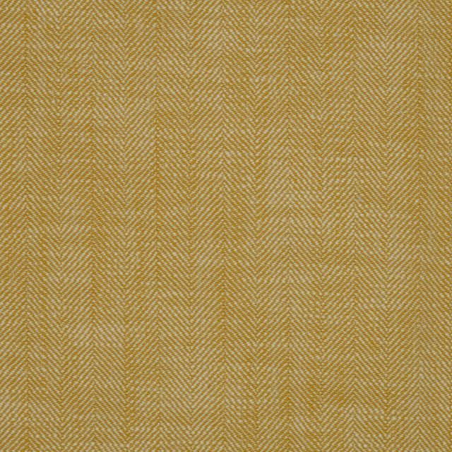 Muted mustard-gold woven fabric with tiny herringbone chevron texture