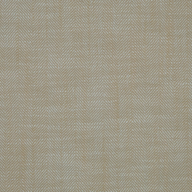 Warm sand beige woven fabric with subtle chevron check texture