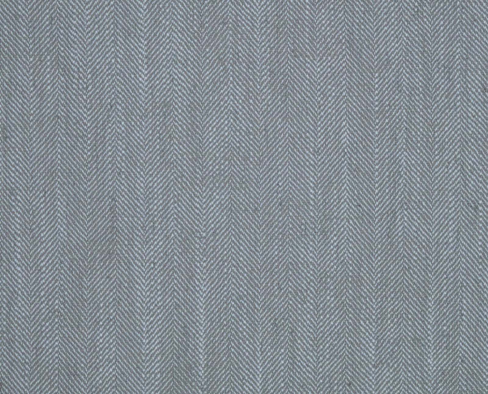 Steel-grey woven fabric with fine diagonal herringbone texture and subtle mottling