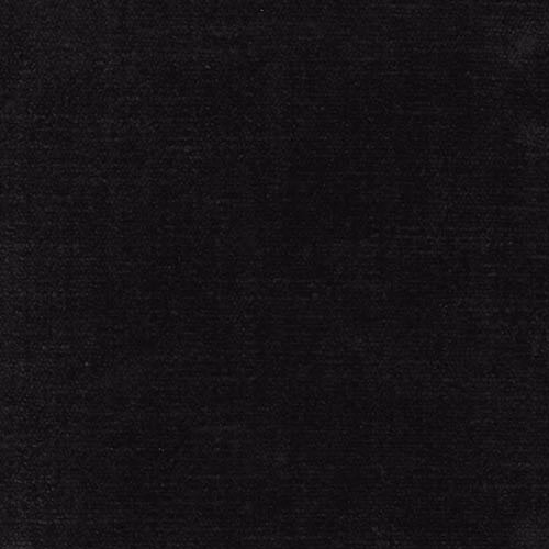 Close-up of a deep anthracite-black plain fabric with a subtly textured weave.