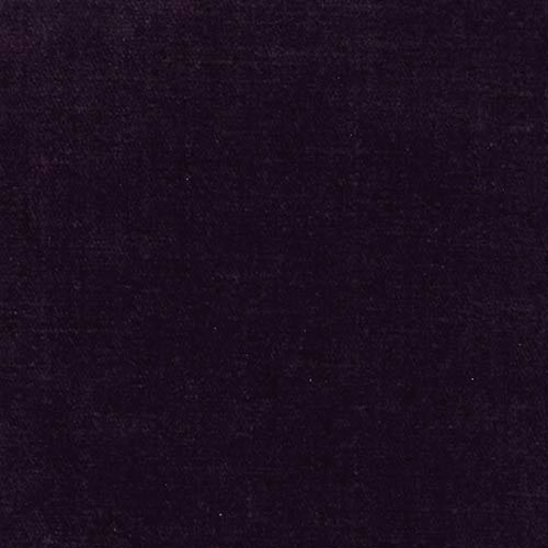 Deep aubergine plain fabric swatch with a soft matte, velvety texture
