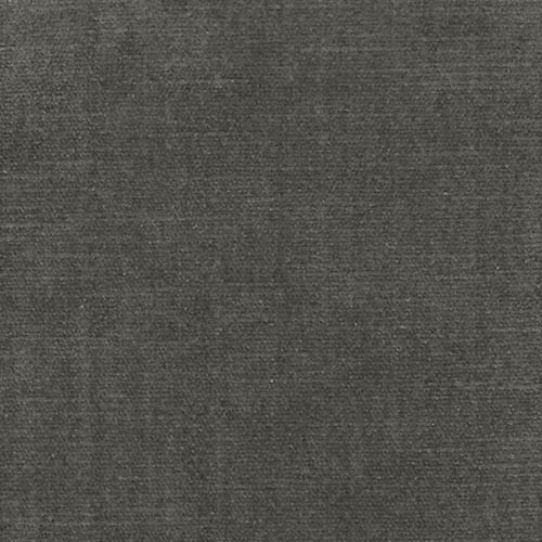 Close-up of a deep charcoal grey plain woven upholstery fabric with a fine textured surface