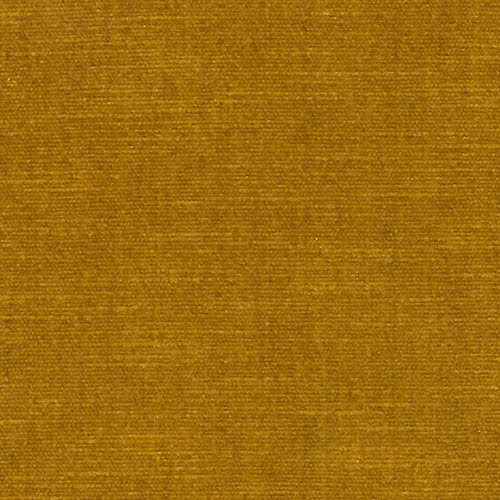 Close-up of warm honey-gold plain fabric with subtle woven texture