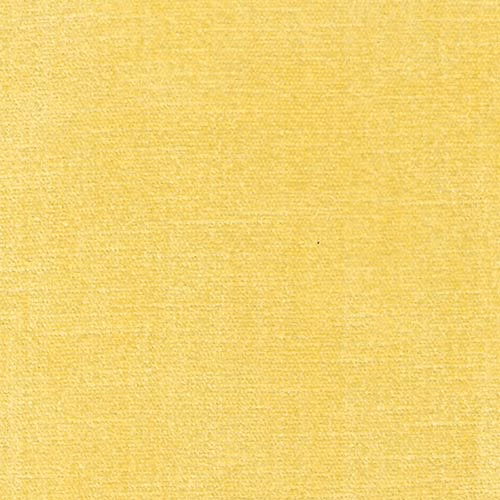 Soft lemon yellow plain fabric swatch with fine woven texture