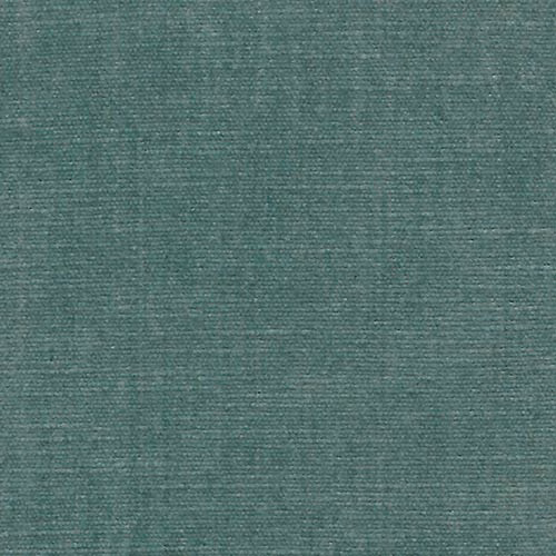 Muted marine green plain woven fabric swatch with fine textured surface