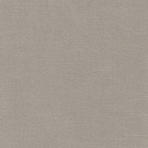 Close-up of a plain mist taupe fabric with a fine woven texture