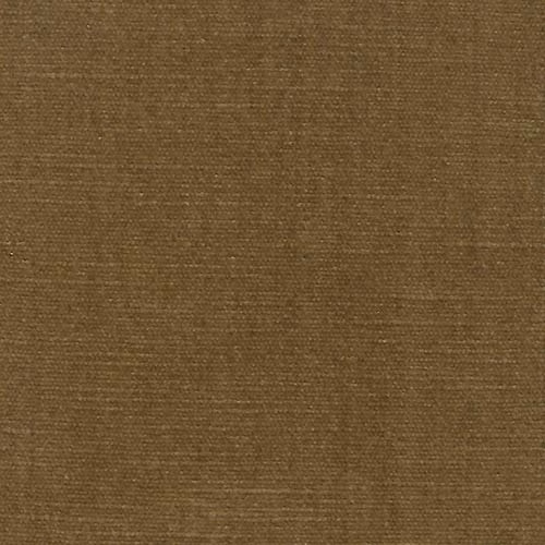 Close-up of warm pecan brown plain woven fabric with fine texture