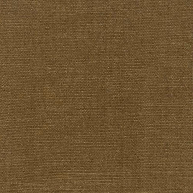 Close-up of warm pecan brown plain woven fabric with fine texture