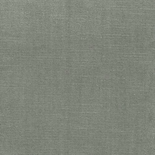 Close-up of muted sage-green plain woven fabric with a fine textured finish