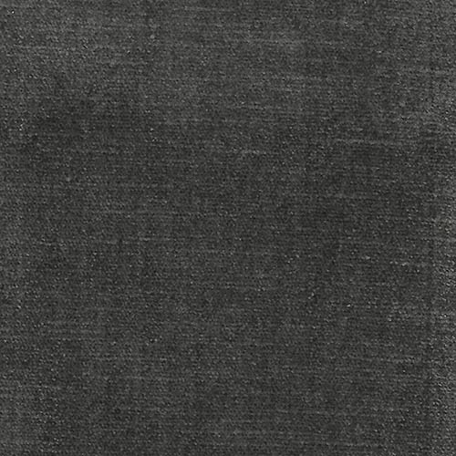 Close-up of deep smoky charcoal plain woven fabric with fine textured grain