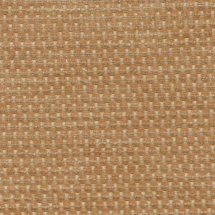 Close-up of a warm beige woven plain fabric with tiny square texture