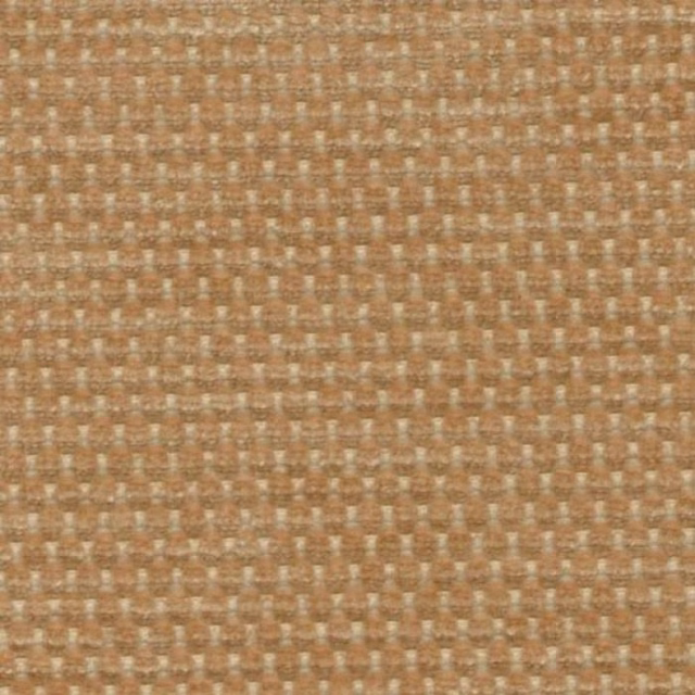Close-up of a warm beige woven plain fabric with tiny square texture