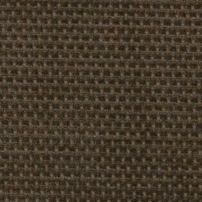 Close-up of a dark olive-brown woven plain fabric with peppered texture
