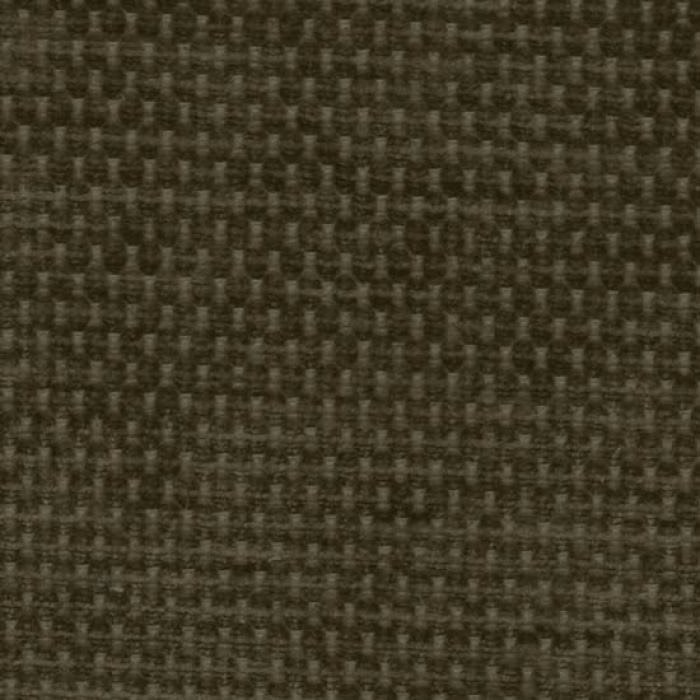 Close-up of dark olive-brown woven fabric with a small textured basketweave.