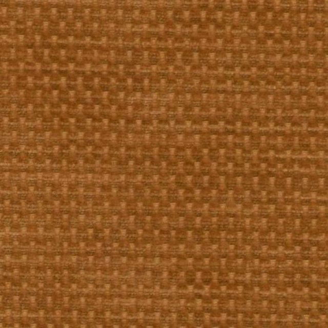 Warm ginger-brown plain woven fabric with a small textured weave